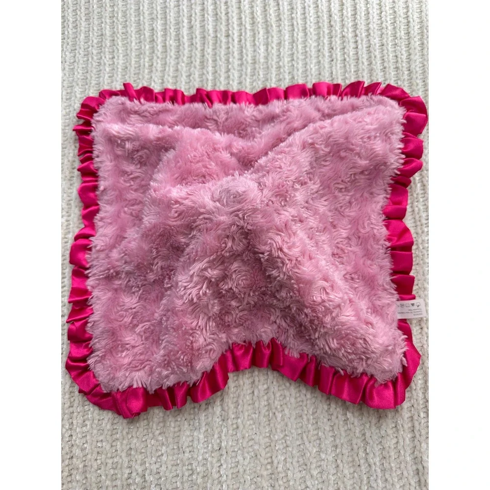 Disney Hallmark Itty Bittys Minnie Mouse Plush Baby Lovey Security Blanket Satin